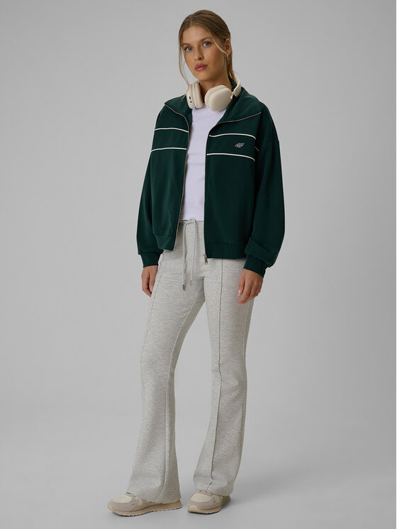 4F 4F Spodnie dresowe COSY Szary jasny Slim Fit