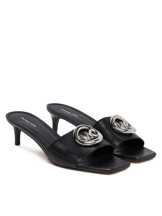 MICHAEL Michael Kors MICHAEL Michael Kors Шльопанці Milan Mule Sandal 40R6MLMS1L Чорний