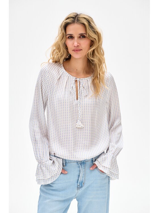 blue shadow blue shadow Bluzka Isa Niebieski Regular Fit