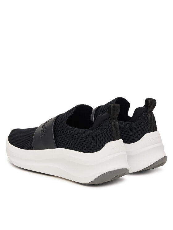 Calvin Klein Calvin Klein Tenisice Chunky Run Slipon Knit Logo Tape HW0HW03261 Crna