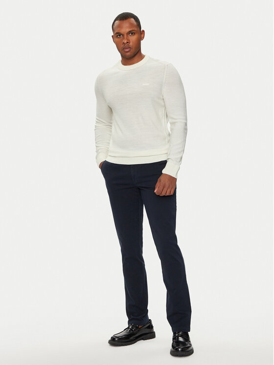 BOSS Boss Chino hlače Kaito1 50487966 Mornarsko modra Slim Fit