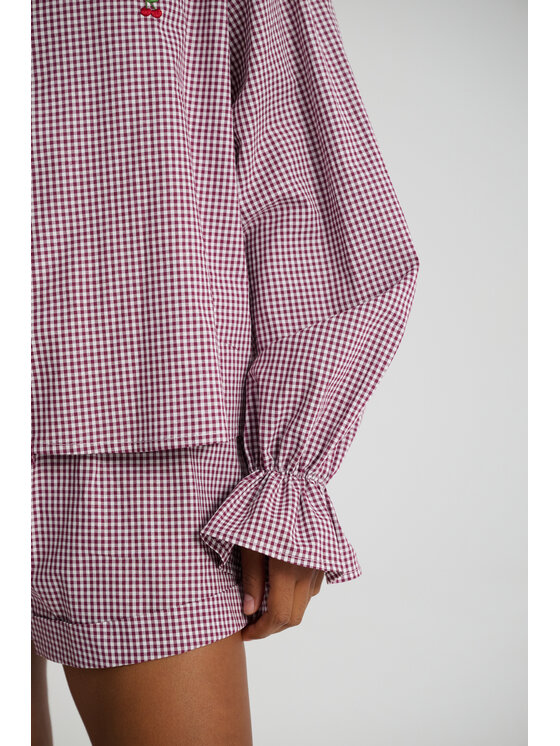 Le Songe Le Songe Koszula MERY CHERRY Fioletowy Oversize