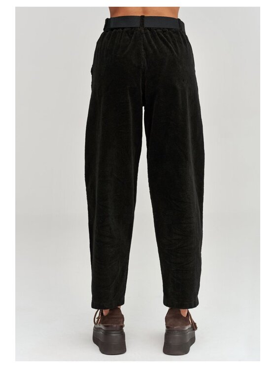 Makadamia Makadamia Jeansy C97 Czarny Loose Fit