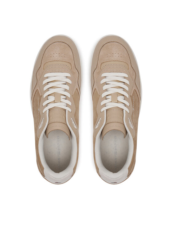 Tommy Hilfiger Tommy Hilfiger Sneakersy Th Basket Better Premium Mix FM0FM05417 Beżowy