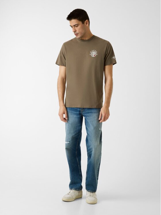 Guess Guess T-Shirt 180518 Zelená Classic Fit