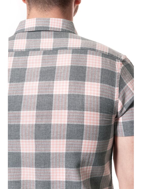 Wrangler Wrangler Camicia SS 1PKT SHIRT Grigio Slim Fit