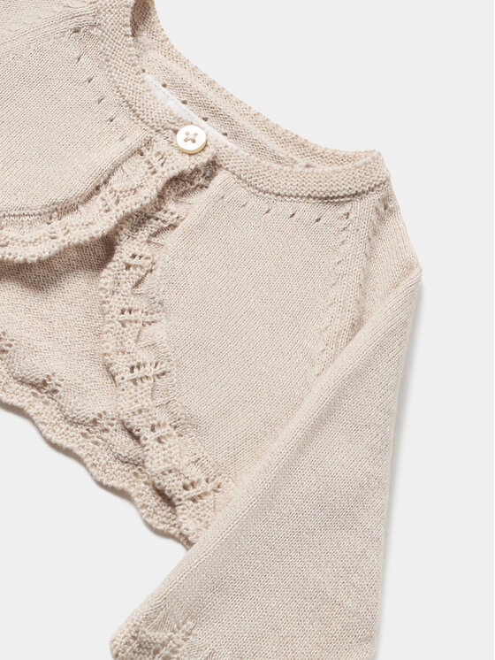 Mayoral Mayoral Bolerojäckchen 318 Beige Regular Fit