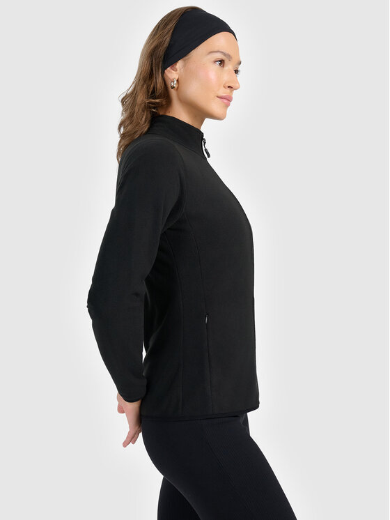 4F 4F Bluza BASIC+ Czarny Slim Fit