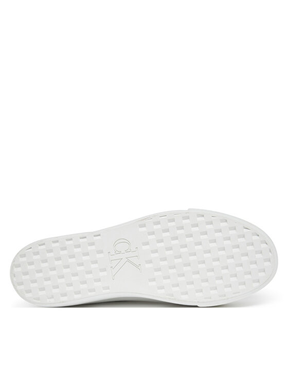 Calvin Klein Jeans Calvin Klein Jeans Snīkeri Vulc Flatform Mid Mg Lth YW0YW01741 Balts