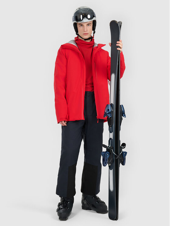 4F 4F Kurtka narciarska SKI PERFORMANCE Czerwony Regular Fit