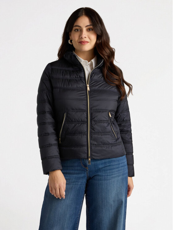 Fiorella Rubino Fiorella Rubino Giubbotto piumino F389T001278N034 Blu A-Line Fit