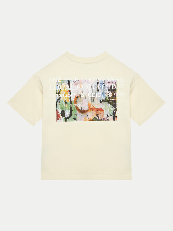 Jack&Jones Junior Jack&Jones Junior Majica Brooklyn Graphic 12263183 Écru Relaxed Fit