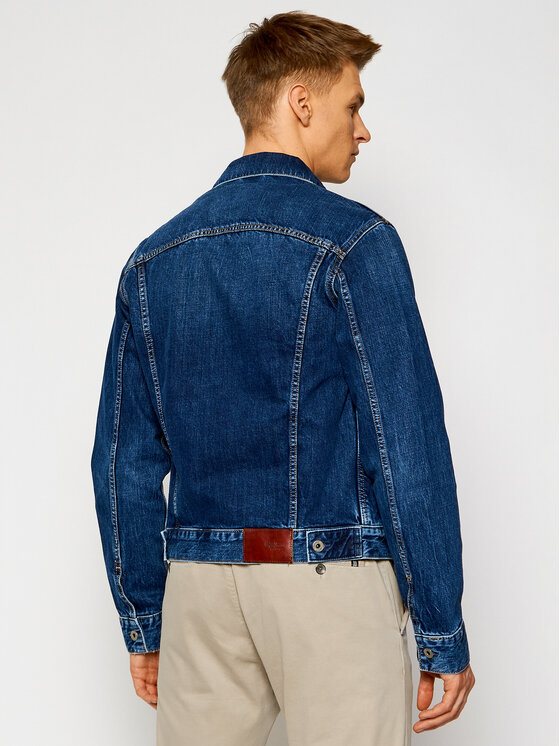 Pepe Jeans Kurtka jeansowa GYMDIGO Pinner PM400908 Granatowy Regular