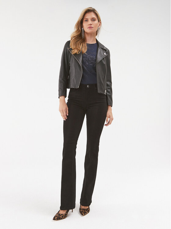 Guess Guess Džinsai Sonia W3BA0L WFQYA Juoda Flare Fit