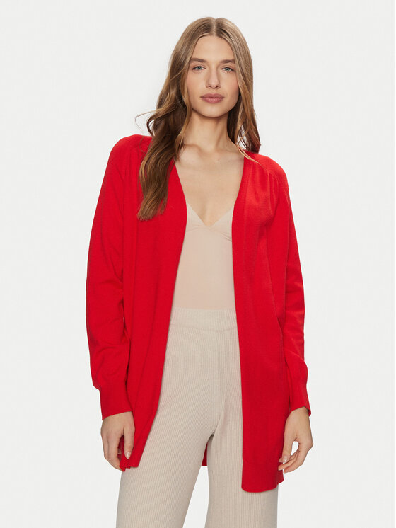 Pieces Pieces Ζακέτα Natalie 17156644 Κόκκινο Loose Fit