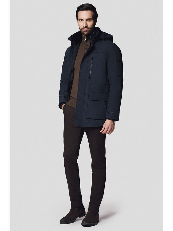 Lancerto Lancerto Kurtka zimowa Belgramo KU073224000009 Granatowy Regular Fit