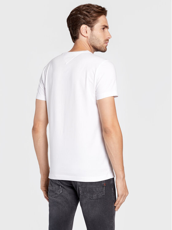 Tommy Hilfiger TShirt Core Stretch MW0MW27540 Biały Slim Fit Modivo.pl