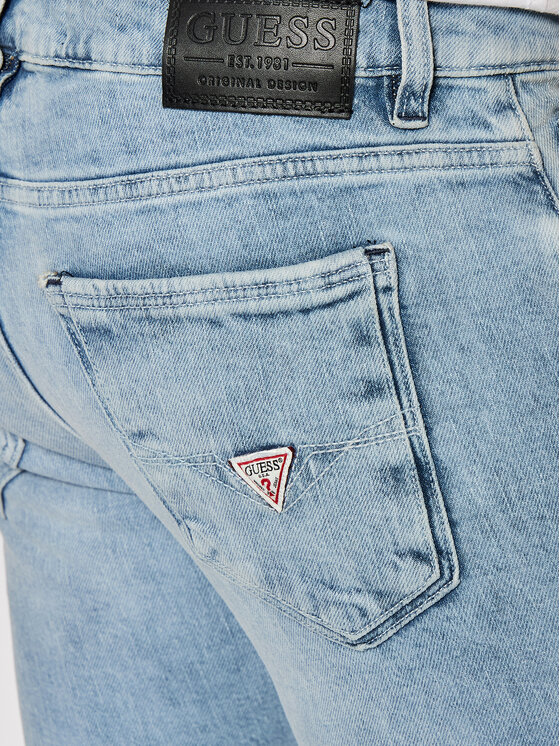 Guess Guess Jeansy M2GAN3 D47I6 Modrá Skinny Fit