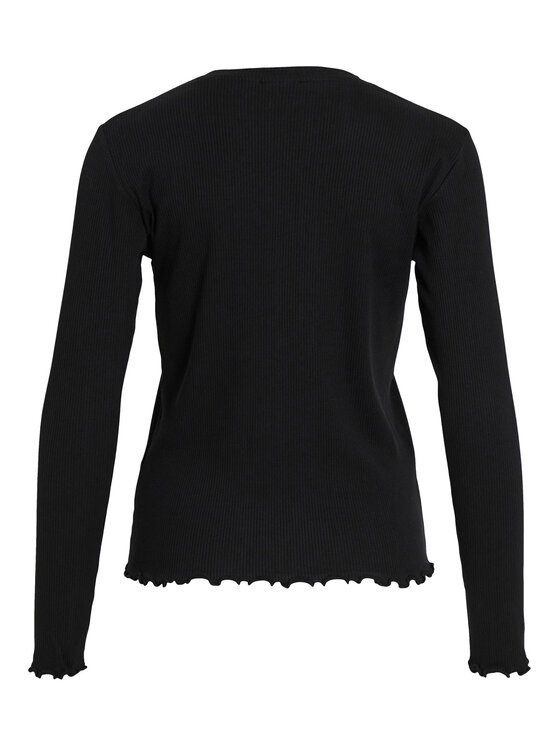 Vila Vila Bluza Thessa 14084649 Črna Regular Fit