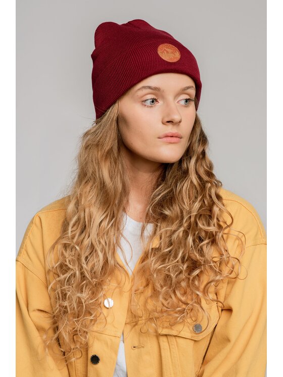 Kabak Kabak Czapka klasyczna beanie Czerwony