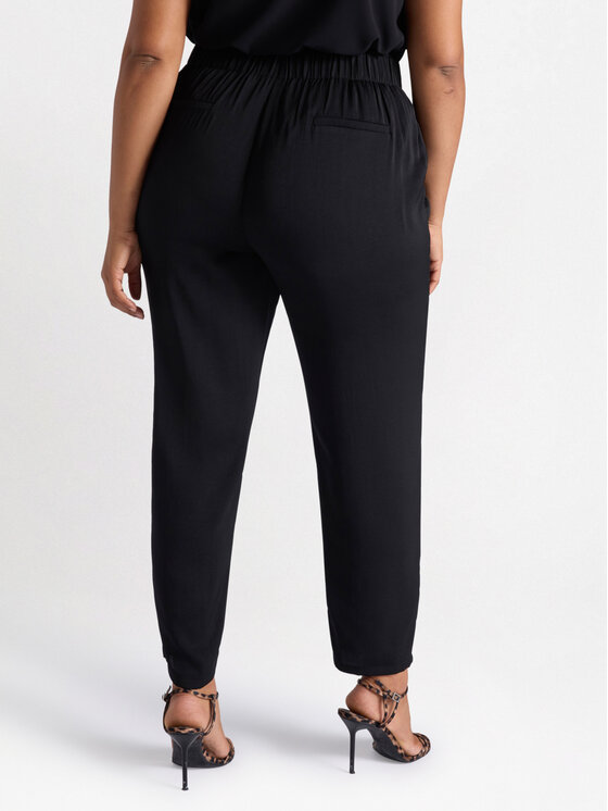Fiorella Rubino Fiorella Rubino Spodnie materiałowe P132T004827N033 Czarny Regular Fit