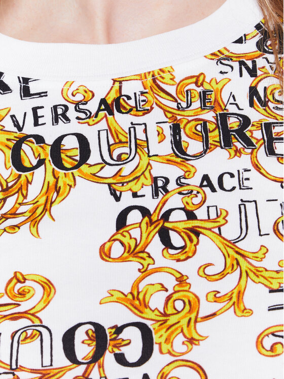 Versace Jeans Couture Versace Jeans Couture T-Shirt 74HAH608 Weiß Slim Fit