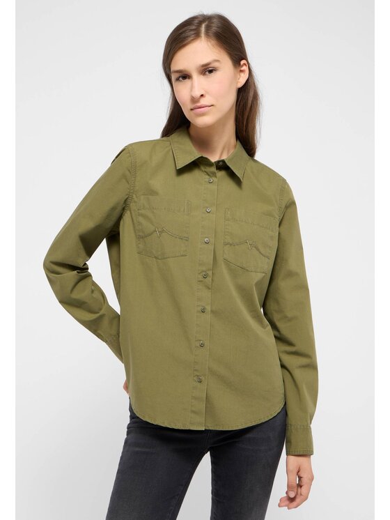 Mustang Mustang Camicia Style Killeen Verde Regular Fit