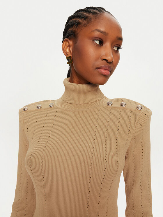 Gaudi Gaudi Rollkragenpullover 421FD53021 Beige Regular Fit