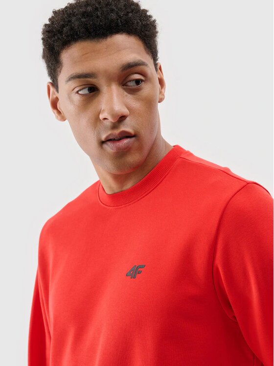 4F 4F Felpa 4FWMM00TSWSM1767-62S Rosso Regular Fit