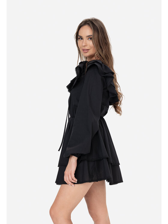 LAURELLA LAURELLA Sukienka codzienna 4TU013 Czarny Regular Fit