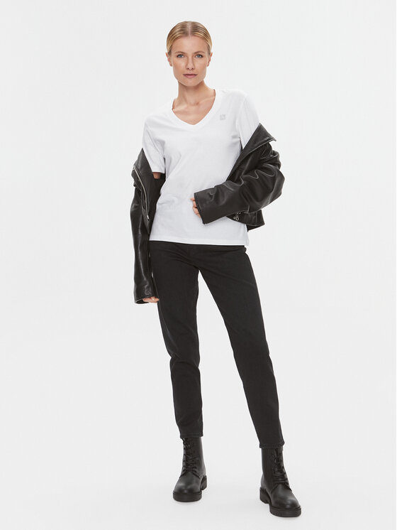 Calvin Klein Jeans Calvin Klein Jeans T-krekls Embro Badge J20J222560 Balts Regular Fit