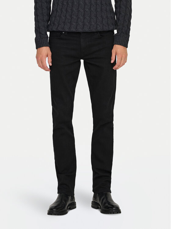 Only & Sons Only & Sons Jeansy Loom 22028637 Černá Slim Fit