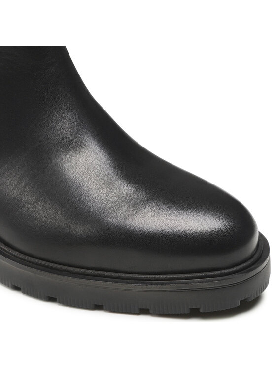 Tommy Hilfiger Tommy Hilfiger Μπότες Ιππασίας Twist Flat Longboot FW0FW07057 Μαύρο