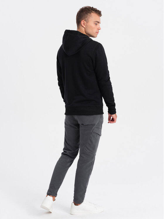 Ombre Ombre Mikina OM-SSBZ-0118 Černá Regular Fit