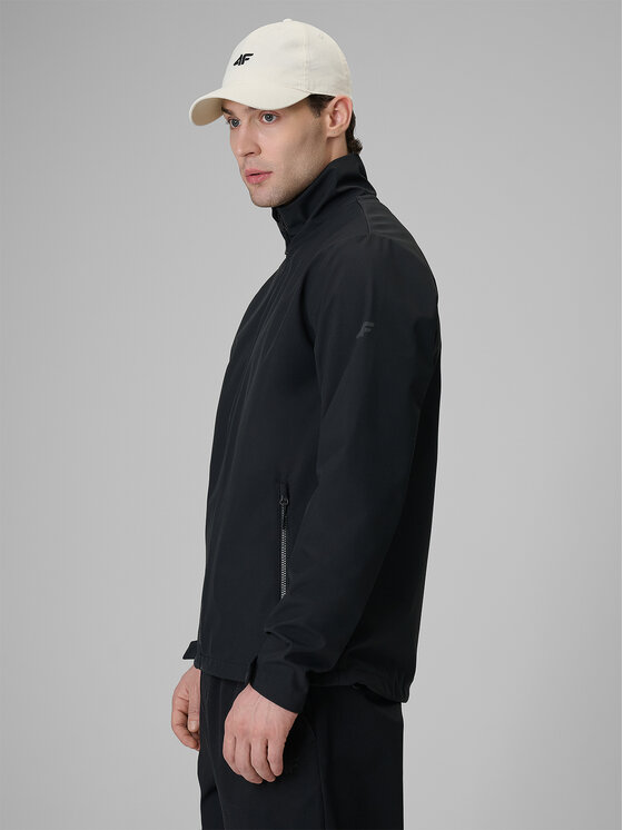 4F 4F Kurtka przejściowa MIDSHOP TEXTILE Czarny Regular Fit