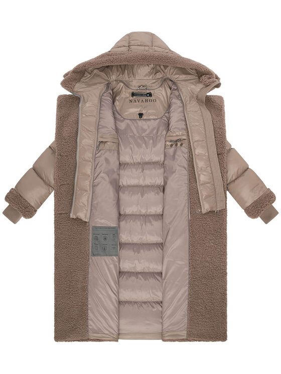 Navahoo Navahoo Kurtka zimowa Kuscheltraum Szary Regular Fit