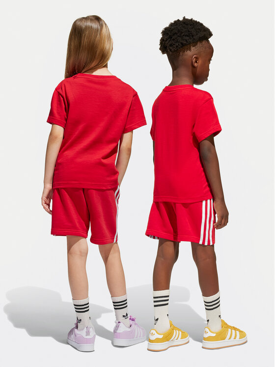 adidas adidas Sada T-shirt a šortky adicolor JC9156 Červená Regular Fit