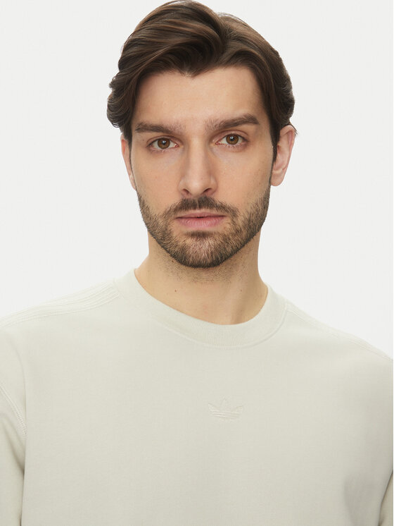 adidas adidas Суитшърт Premium Essentials JD3304 Бежов Loose Fit