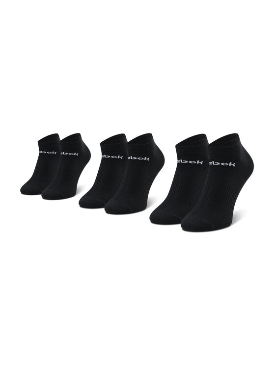 Reebok Reebok Комплект 3 чифта къси чорапи унисекс Act Core Low Cut Sock 3P GH8191 Черен