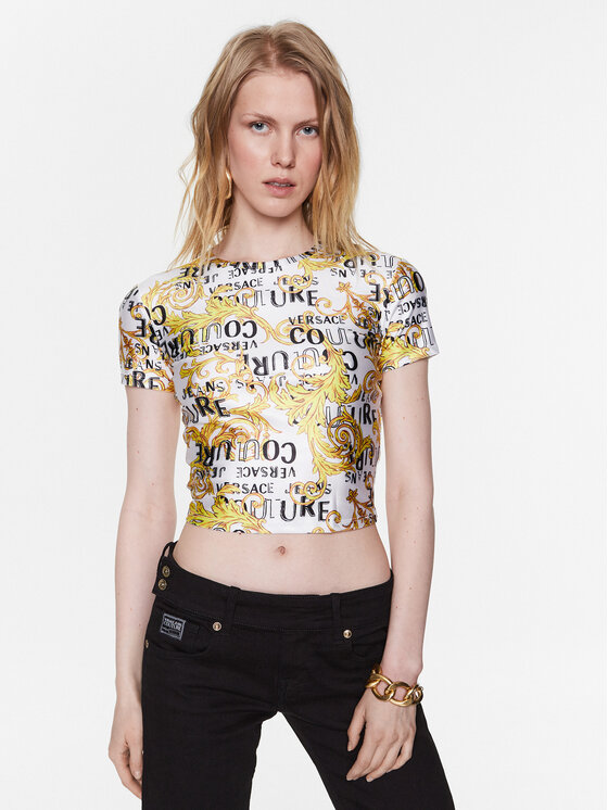 Versace Jeans Couture Versace Jeans Couture T-shirt 74HAH602 Bianco Regular Fit