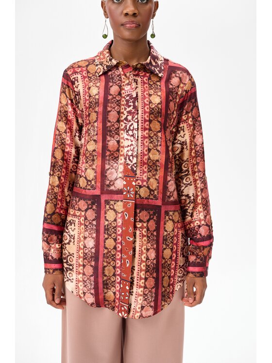 blue shadow blue shadow Koszula Promax Różowy Regular Fit