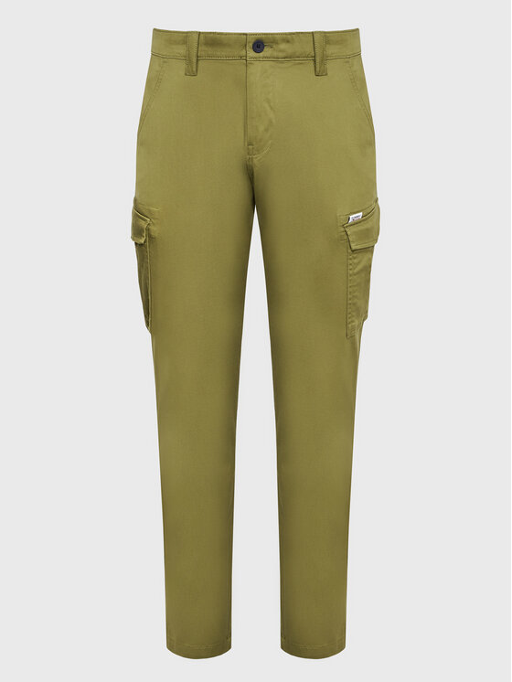 Tommy Jeans Tommy Jeans Pantaloni di tessuto Scanton DM0DM13487 Verde Slim Fit