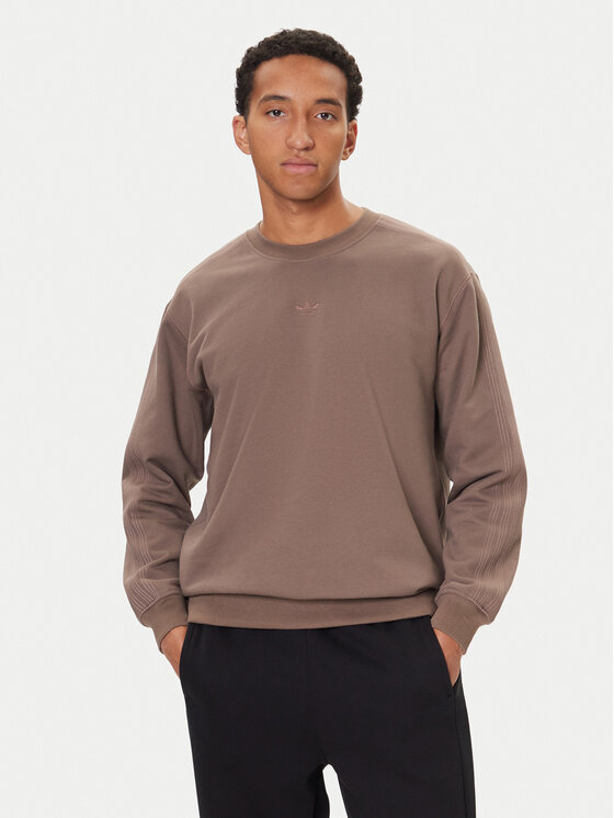 adidas adidas Суитшърт Premium Essentials JW1058 Кафяв Loose Fit