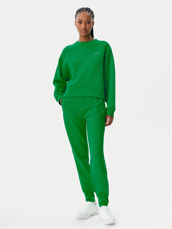 Lacoste Lacoste Bluză SF5614 Verde Oversize