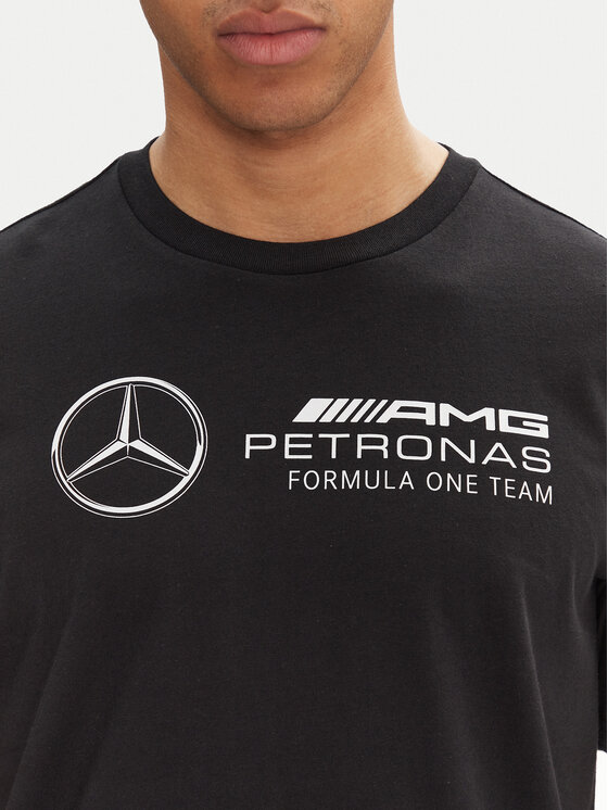 adidas adidas Marškinėliai Mercedes - AMG Petronas Formula One Team DNA Graphic JV5434 Juoda Regular Fit
