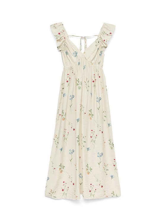 Vero Moda Vero Moda Sukienka letnia Josie 10324125 Beżowy Regular Fit