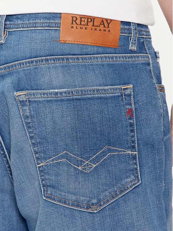 REPLAY Replay Дънкови шорти M1072 .000.573 Син Regular Fit