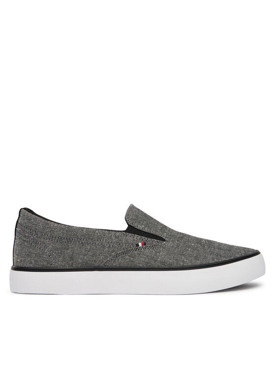 Tommy Hilfiger Tommy Hilfiger Гуменки Harlem Core Ii Slip On Chambray FM0FM05819 Сив
