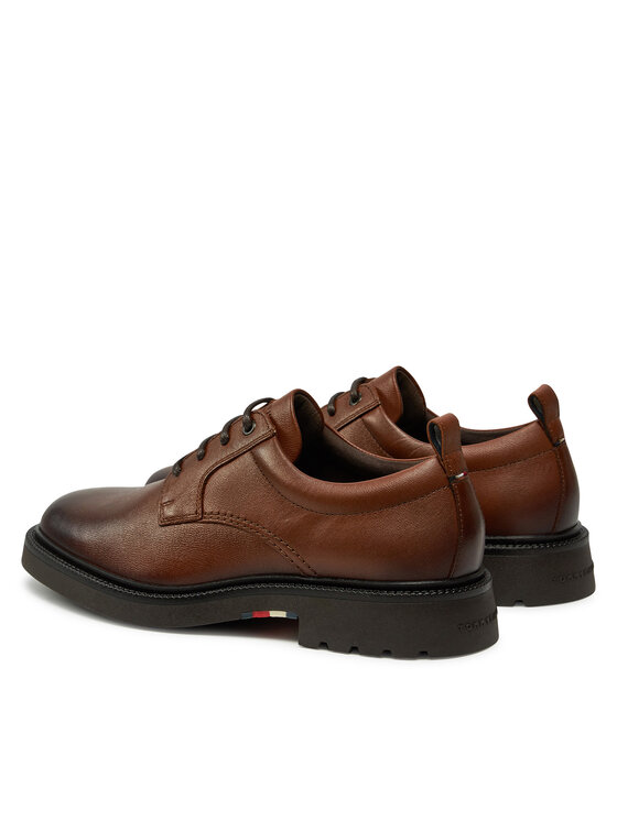 Tommy Hilfiger Tommy Hilfiger Pusbačiai Comfort Lwt Lth Shoe FM0FM05172 Ruda