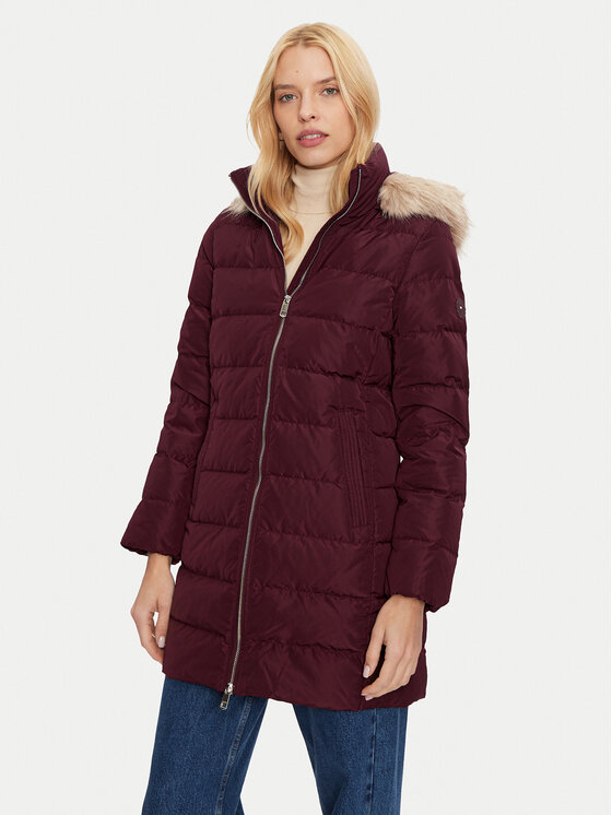 Tommy Hilfiger Tommy Hilfiger Geacă din puf Heritage WW0WW43234 Vișiniu Regular Fit